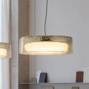 MARSET LED-hengelampe Ringo, Ø 70 cm, røykgrå, plast