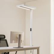 Arcchio LED-klemmelampe Logan, hvit, dimbar, sensor