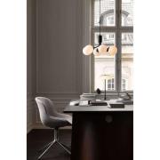 Nuura pendellampe Apiales 6, Ø 50 cm, svart/opal