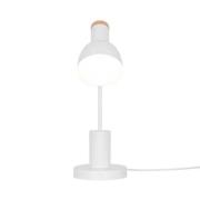 Bordlampe Devone, hvit, høyde 43 cm, metall