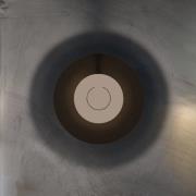 Knikerboker LED-vegglampe DoppioZero, brun/sahara, Ø 30 cm