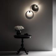 Knikerboker LED-vegglampe Pois, hvit, Ø 25 cm, dimbar