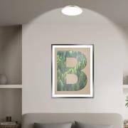 LED-taklampe Kaida nikkel matt, Ø 30 cm, energiklasse A, 4.000 K