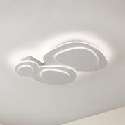 Lindby LED-taklampe Delar, 60 x 60 cm, CCT, dimbar