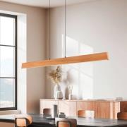 LED-pendellampe Edgewood, lengde 150 cm, trefarget tre, CCT