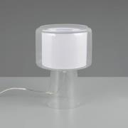 Bordlampe Rocka, klar, høyde 29 cm, glass/stoff