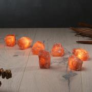 Lyslenke Lysende krystaller Rock, saltkrystaller rav