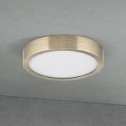 LED-taklampe Disc, antikk messingfarget, Ø 14 cm, CCT