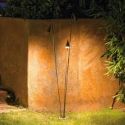 utendørs LED-gulvlampe Brisa, 3 lyskilder, khaki