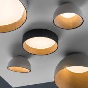 Vibia Duo 4876 skrå LED-taklampe, hvit