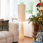 KARE gulvlampe Marleen, beige, lin, 130 cm, E27