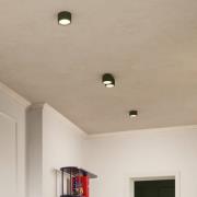 Taklampe RIBLA, olivengrønn, Ø 10 cm, metall, GX53