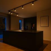 Calex skinnesett, 6 GU10-spotter, svart, lengde 3 m, metall