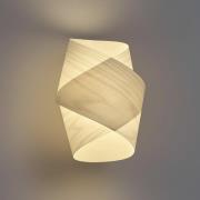 LZF vegglampe Orbit, elfenbensfarget, bredde 19 cm, tre