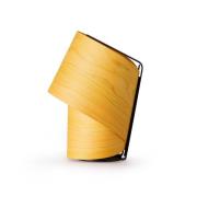 LZF bordlampe Tiny, gul, høyde 22 cm, trefinér