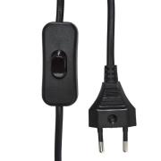 PR Home vegglampe Wien, svart, høyde 22 cm, GU10, støpsel