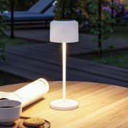 Paulmann LED-solcelledrevet bordlampe Else, hvit, IP44, dimbar