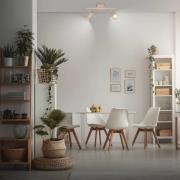 Downlight Tapp, beige, lengde 28 cm, 2 lyskilder, metall GU10