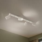 Carbon downlight, beige, lengde 81 cm, aluminium, 4 lyskilder.