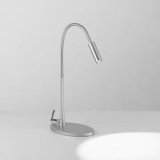 EGG DLS Zooom LED-bordlampe, fleksibel arm, platinafarget