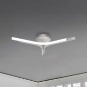 LED-taklampe Alta, sølvfarget, Ø 70 cm, metall