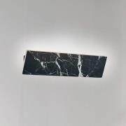 LED-vegglampe Selena, bredde 40 cm, svart, kunststein