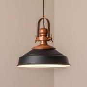 Hengelampe Craft, svart, metall, Ø 41 cm, E27