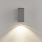 utendørs LED-vegglampe ShoreLine Pro Square, lysegrå, 830/840