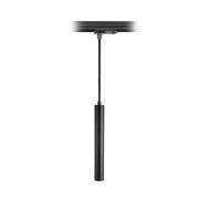 LED-pendel Slim 1-fase skinne, svart, aluminium, 5 W, 2700 K