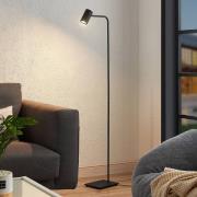 Lindby gulvlampe Sanad, høyde 140 cm, svart, metall, GU10