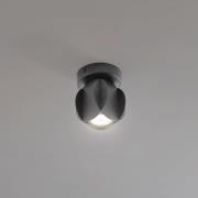 GAMBIT downlight, svart, Ø 10 cm, metall, GU10