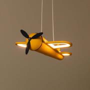 LED-pendellampe til barnerom Fokker, gul Lengde 46 cm Metall
