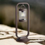 Veilampe SAMBESI, rustfarget, høyde 60 cm, metall, IP44