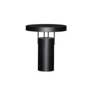 HÜBSCH LED-batteridrevet bordlampe BringMe, matt svart, høyde 28 cm