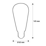 SEGULA LED Elegant Line E27 3W Rustika 2.200 K Filament dimbar