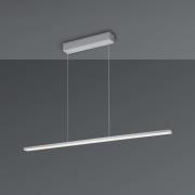 Bopp LED-hengelampe Baseline 2.0, aluminium, lengde 119 cm