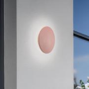 LED-vegglampe Aria M, teglrød, aluminium, Ø 18 cm