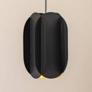 Hengelampe Corner, svart, høyde 35 cm, metall, E27