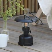 Markslöjd LED-akkubordlampe Fanos, svart, dimbar, IP44