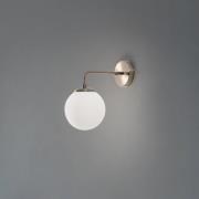 Vegglampe Viran, gull antikk, glass, høyde 25 cm, E14