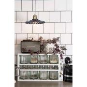 Globen Lighting pendellampe COBBLER, røykgrå, Ø 25 cm