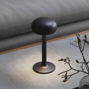 PLEASE WAIT to be SEATED Akku-bordlampe Emendo svart IP44