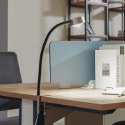 Lindby skrueklemlampe Jyla, matt nikkel, GX53, fleksibel arm