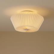 Lindby Magali taklampe, hvit, papir, Ø 45 cm, E27