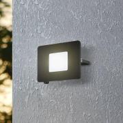 Utendørs LED-spot Faedo 3 i svart, 30 W