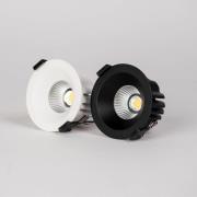 SLC LED-downlight OnePro Soft, svart, 3000 K, aluminium