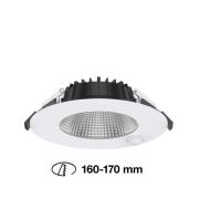 SLC Shift LED-downlight Ø 18cm hvit med sensor