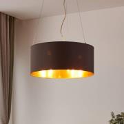 Tekstil-hengelampe Maserlo, cappuccino, 53 cm