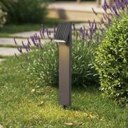 PRIOS LED-solcellelampe Lestor, antrasitt, dimbar, IP65