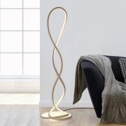 Paul Neuhaus LED-gulvlampe Twist, sandfarget, høyde 143 cm